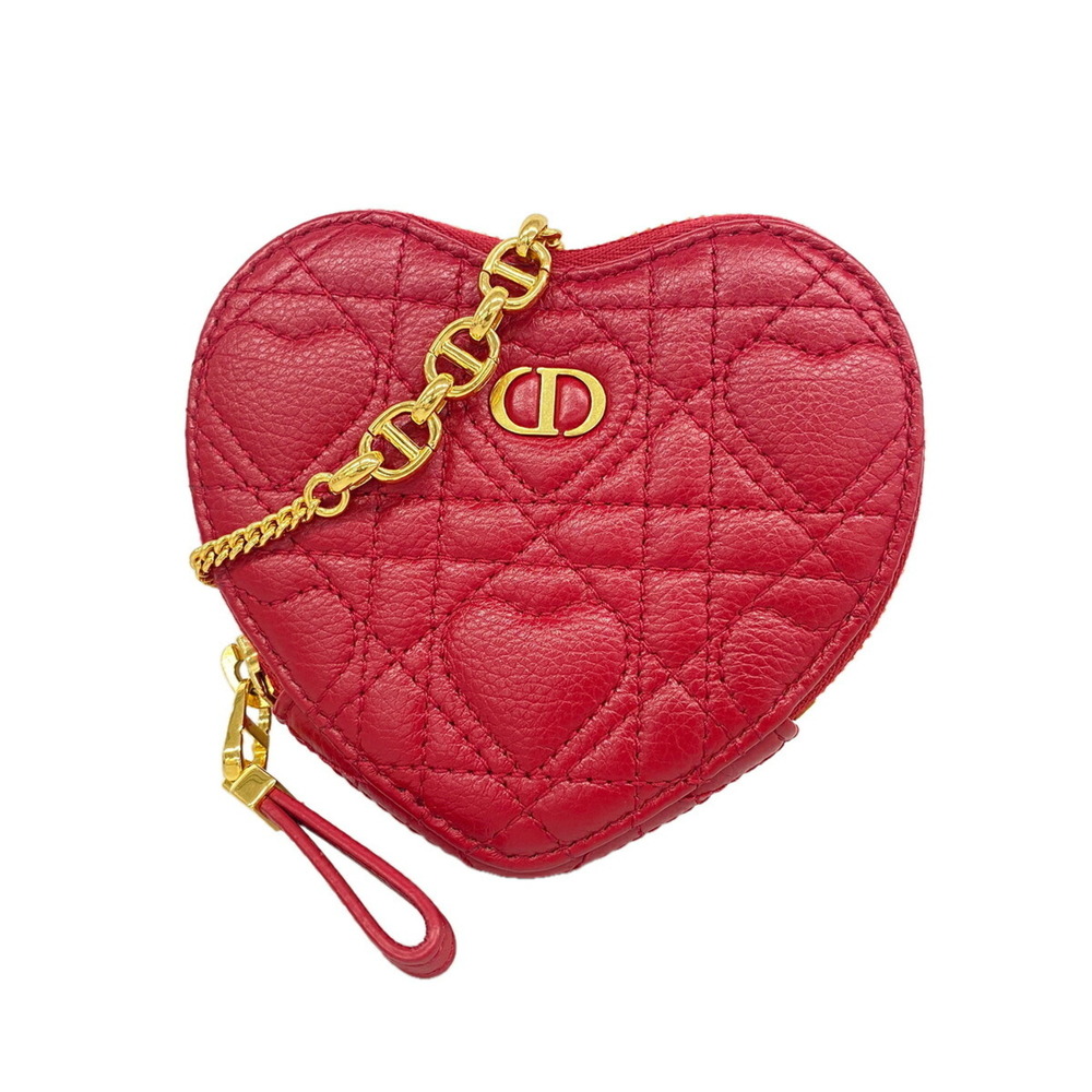 DIOR Red Leather Shoulder Bag